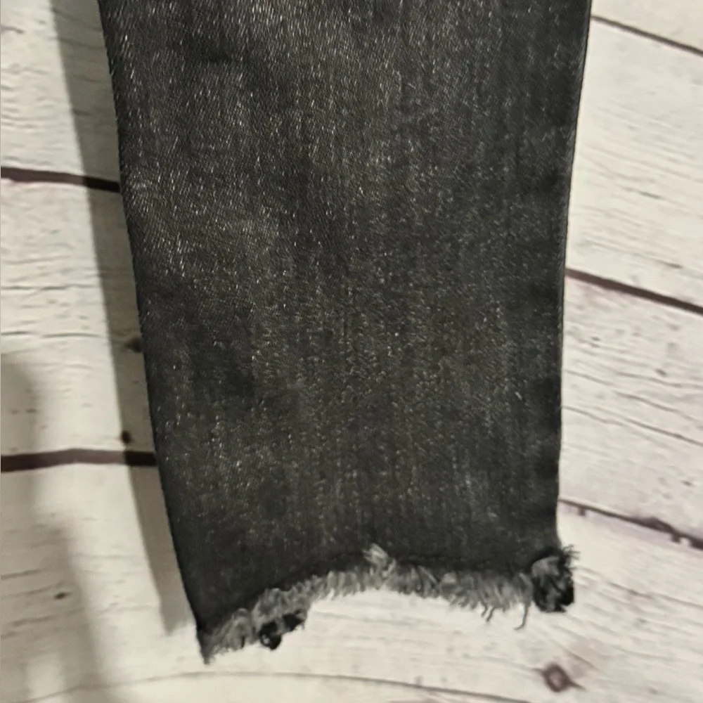 Old Navy Extra High Rise Rockstar Jeggings Black Skinny Destressed Jeans